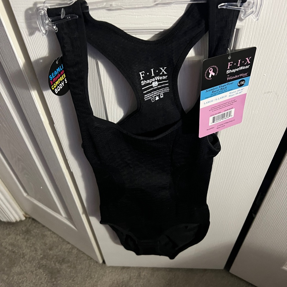 Black Shapewear Intimates with Racerback Design - Picture 6 of 10